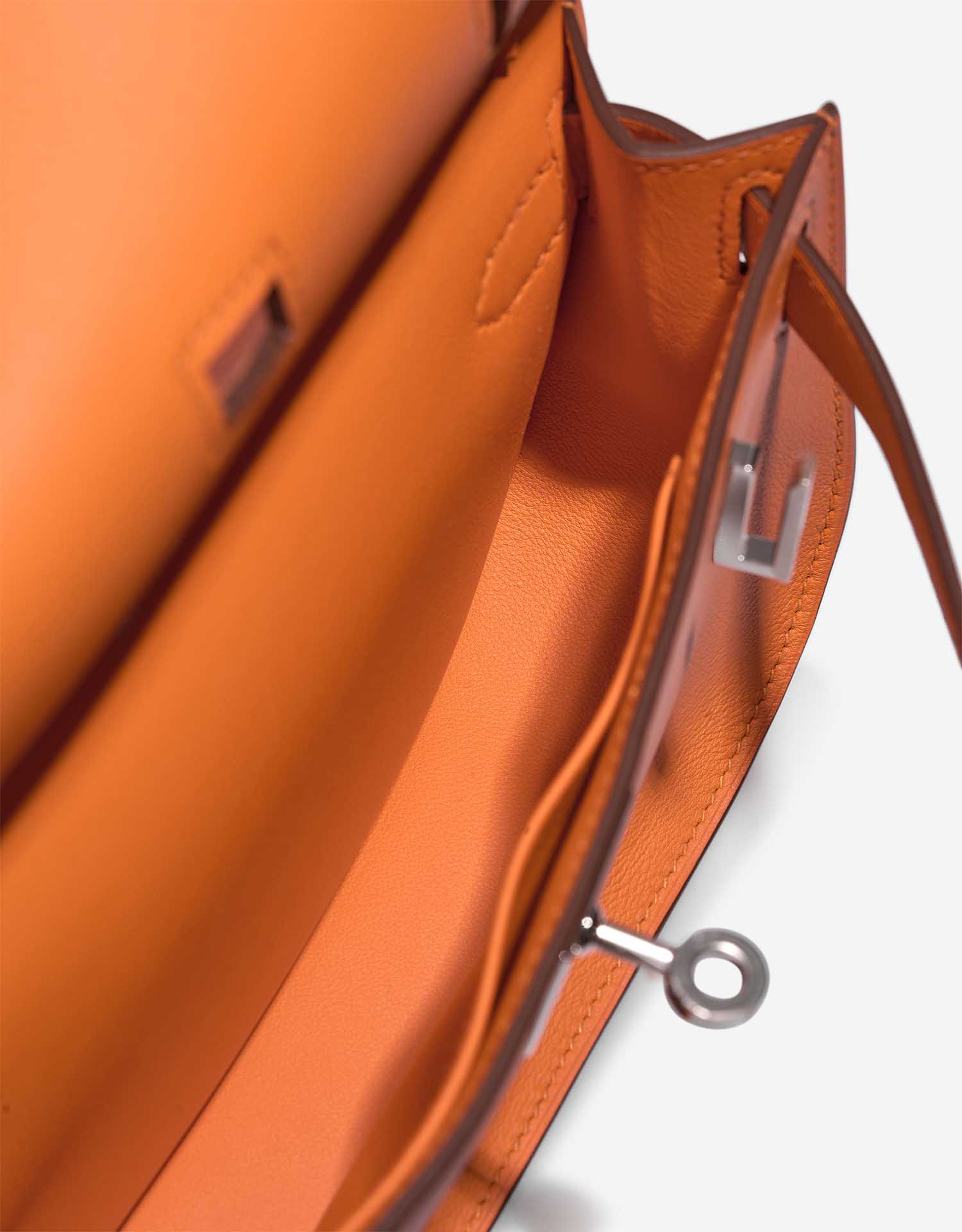 Hermès Jypsiere Mini OrangeH Inside  | Sell your designer bag on Saclab.com