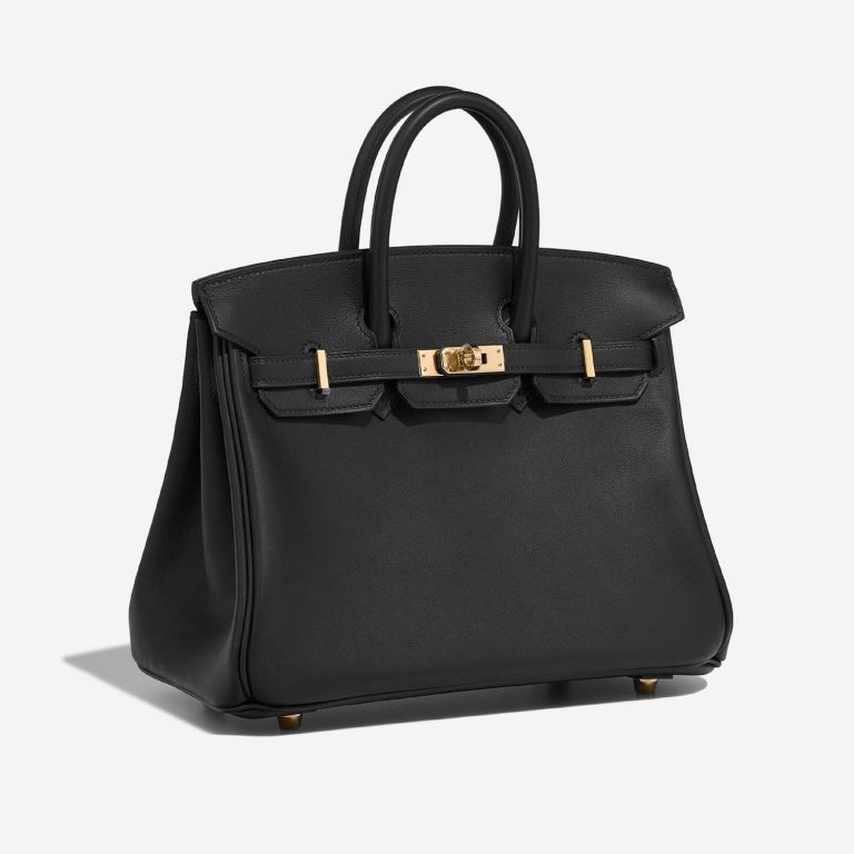 Hermès Birkin 25 Black-BlueFrance Side Front  | Sell your designer bag on Saclab.com