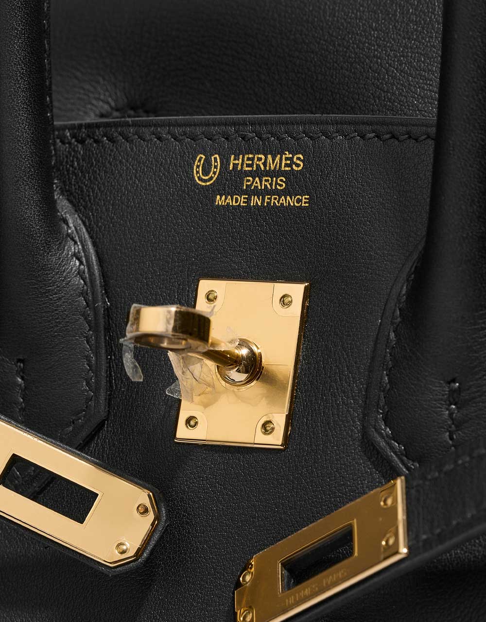 Hermès Birkin 25 Black-BlueFrance Logo  | Sell your designer bag on Saclab.com