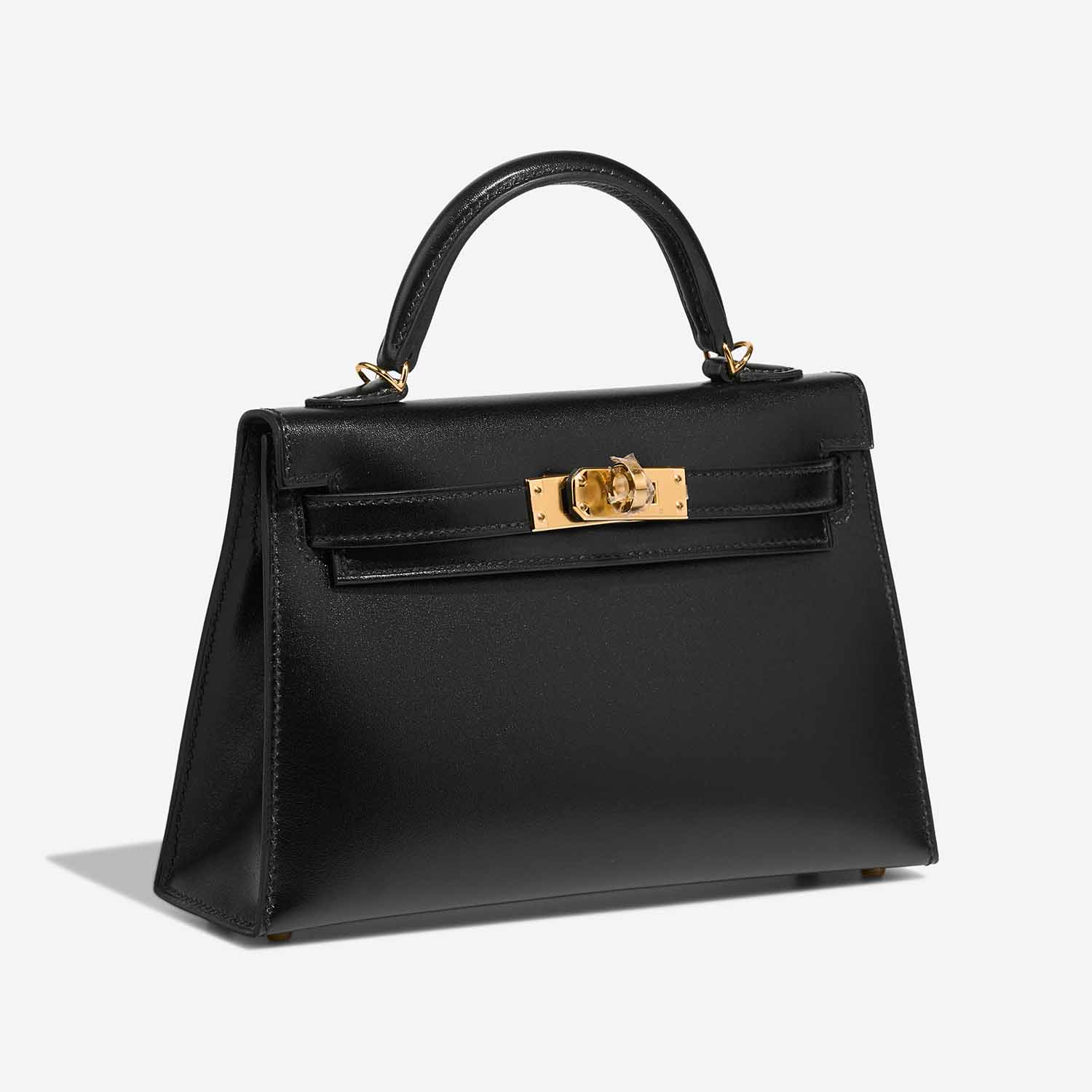 Hermès Kelly Mini Schwarz Side Front | Verkaufen Sie Ihre Designer-Tasche auf Saclab.com