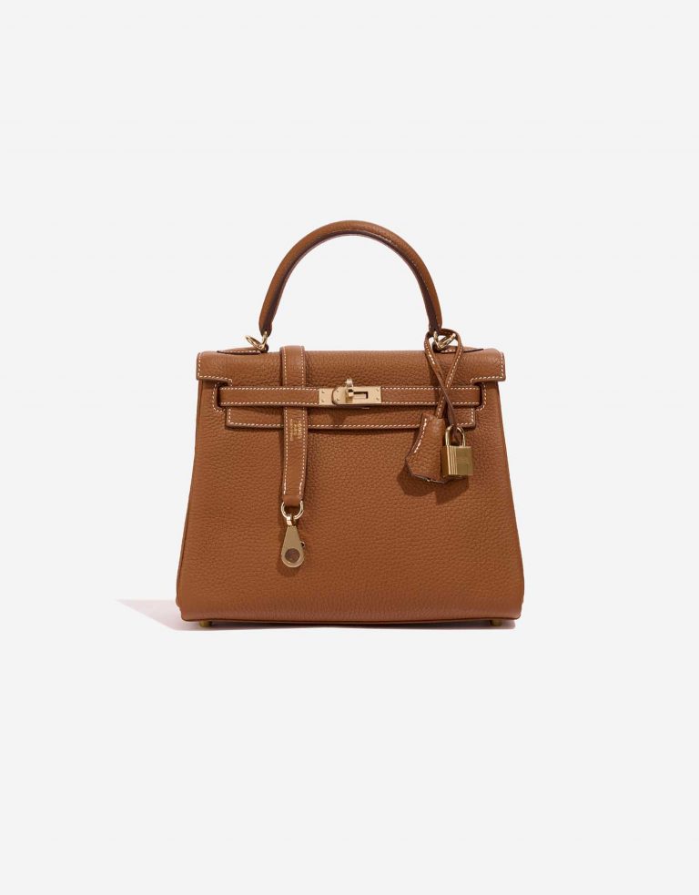 Hermès Kelly 25 Gold Front  | Sell your designer bag on Saclab.com