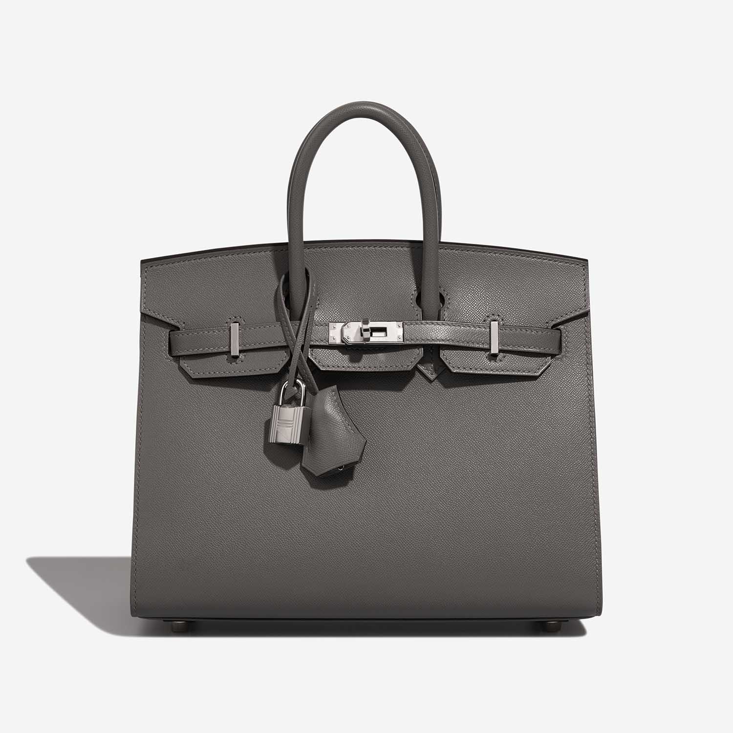 Hermès Birkin 25 GrisMeyer Front  S | Sell your designer bag on Saclab.com