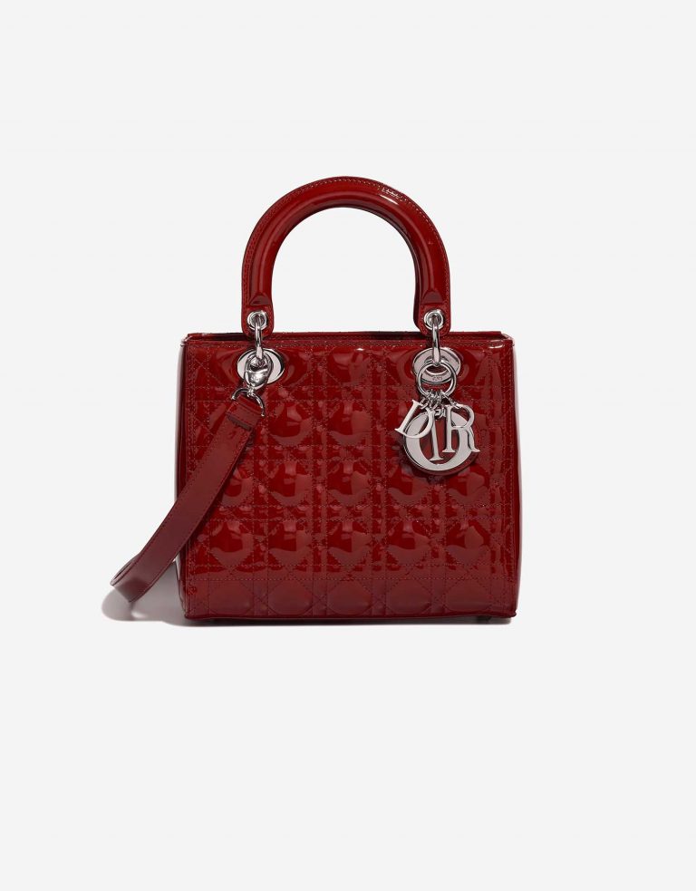 Dior LadyDior Medium Red Front  | Sell your designer bag on Saclab.com