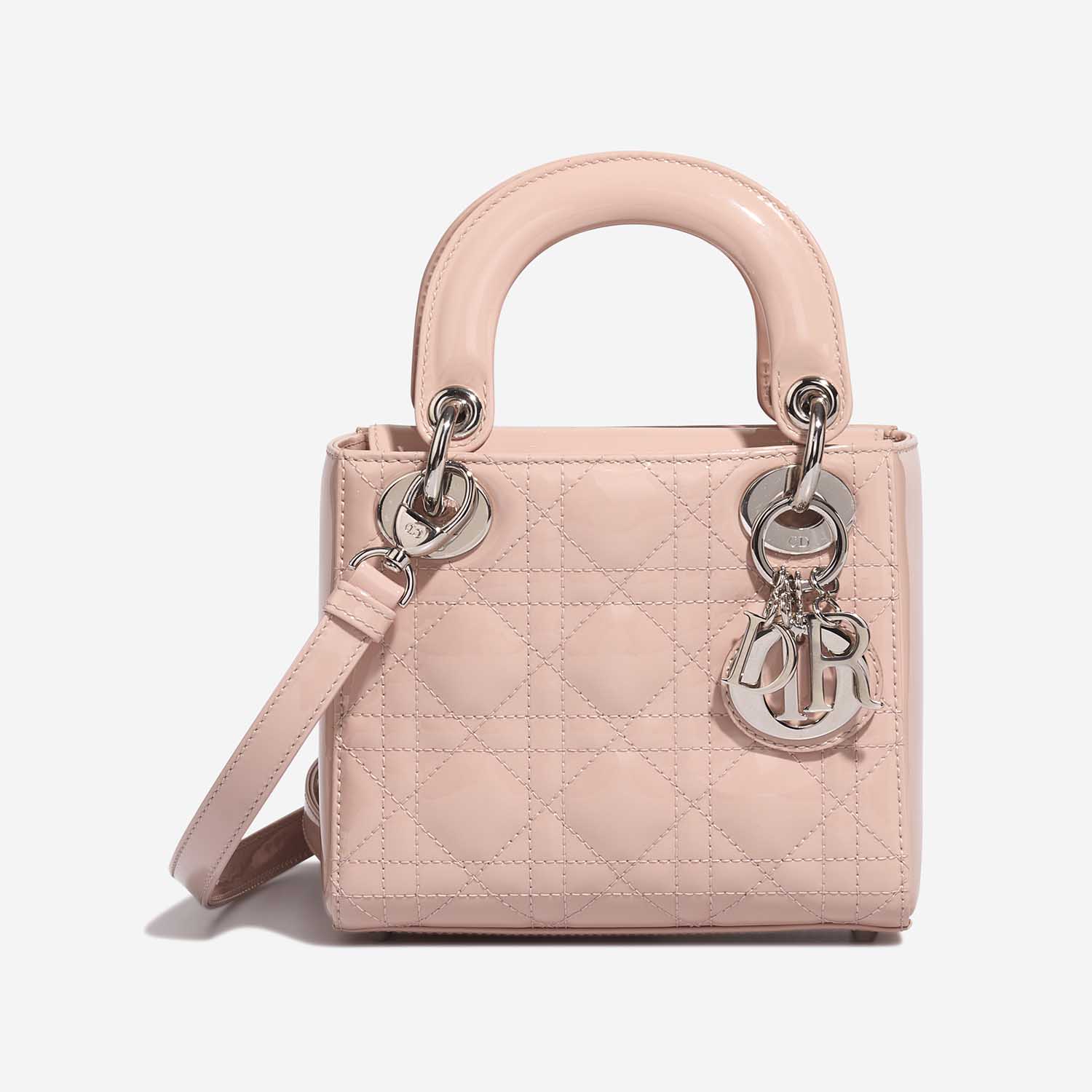 Dior LadyDior Mini Rose Front  S | Sell your designer bag on Saclab.com