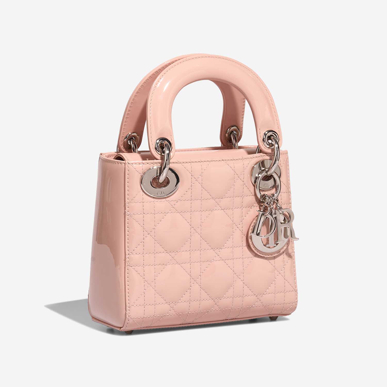 Dior LadyDior Mini Rose Side Front  | Sell your designer bag on Saclab.com