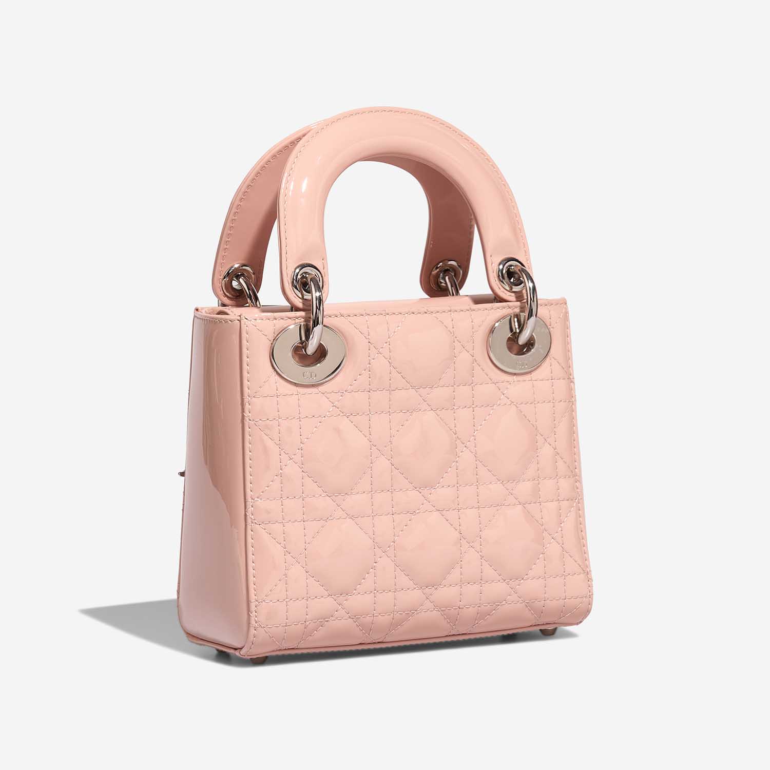 Dior LadyDior Mini Rose Side Back | Sell your designer bag on Saclab.com