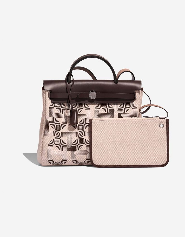 Hermès Herbag 31 Ebene-Ecru-Beige Front  | Sell your designer bag on Saclab.com