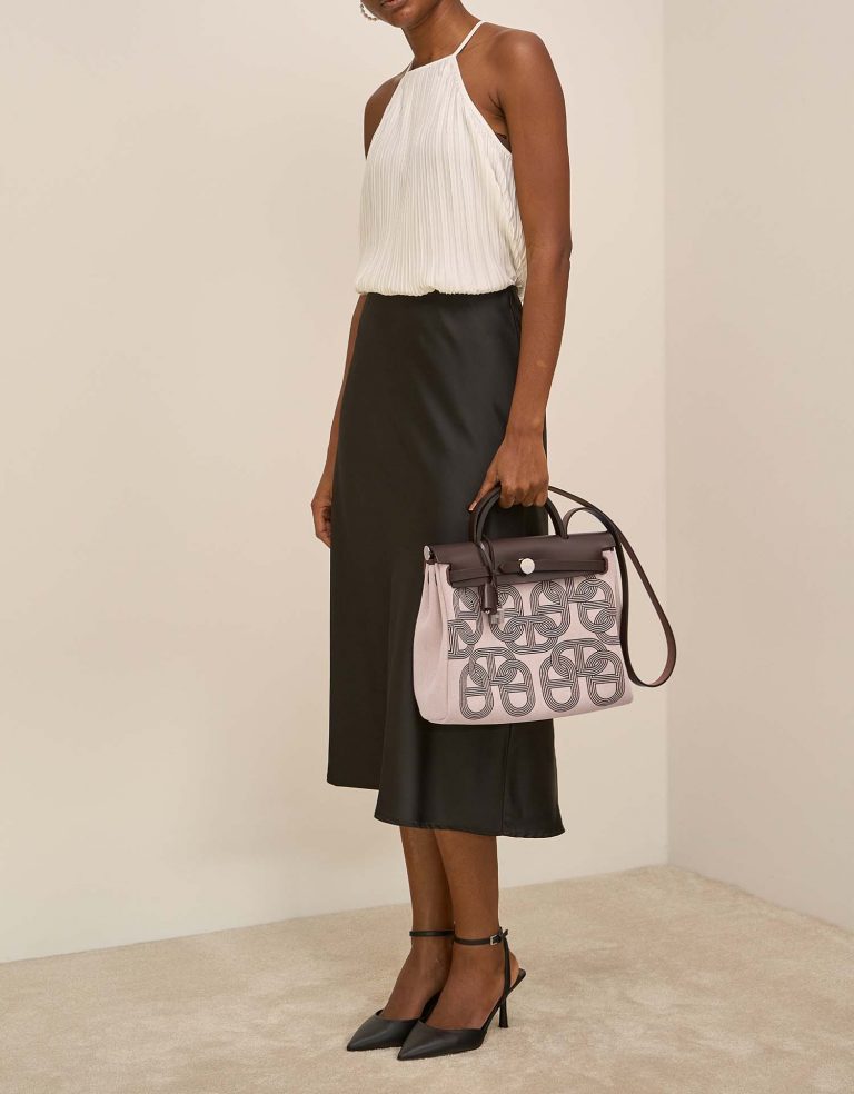 Hermès Herbag 31 Ebene-Ecru-Beige Front  | Sell your designer bag on Saclab.com