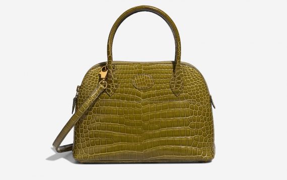 Hermès Bolide 27 VertAnis Front  | Sell your designer bag on Saclab.com