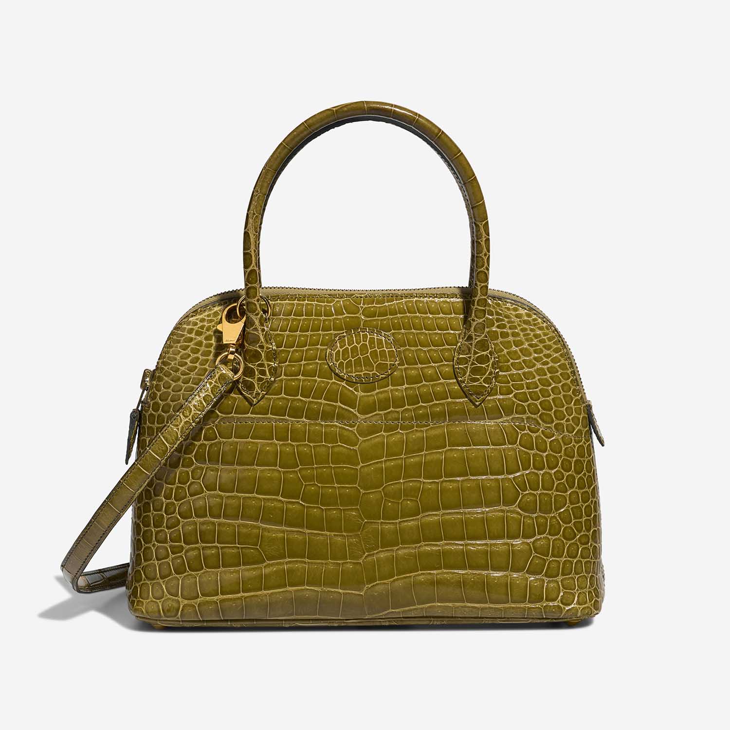 Hermès Bolide 27 VertAnis Front  S | Sell your designer bag on Saclab.com