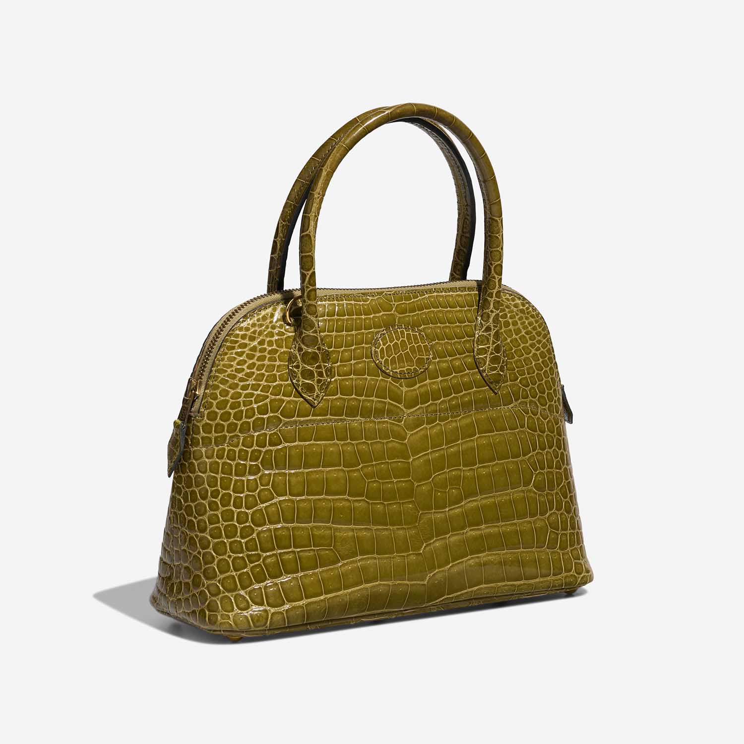 Hermès Bolide 27 VertAnis Side Front  | Sell your designer bag on Saclab.com