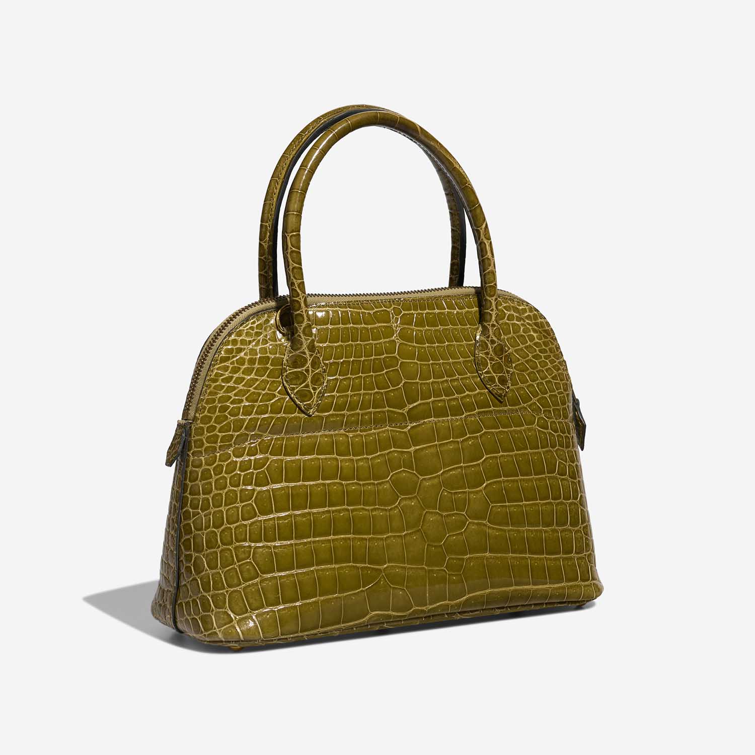 Hermès Bolide 27 VertAnis Side Back | Sell your designer bag on Saclab.com
