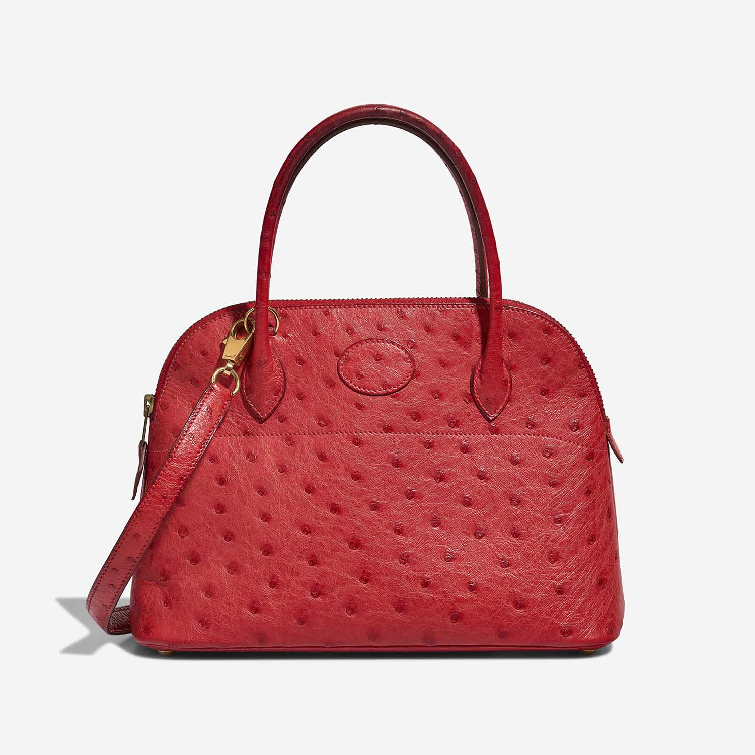 Hermès Bolide 27 RougeVif Front  S | Sell your designer bag on Saclab.com