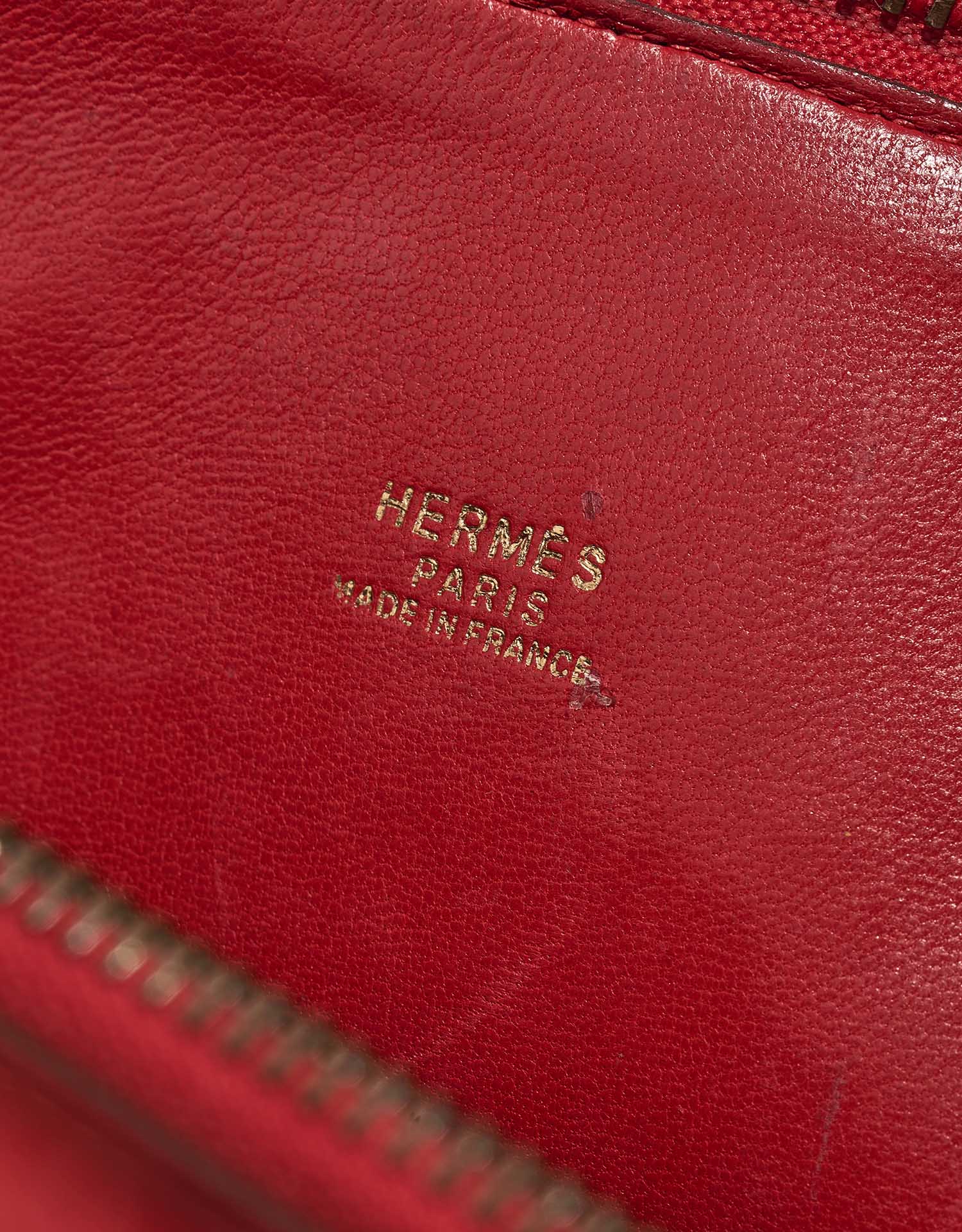 Hermès Bolide 27 RougeVif Logo  | Sell your designer bag on Saclab.com