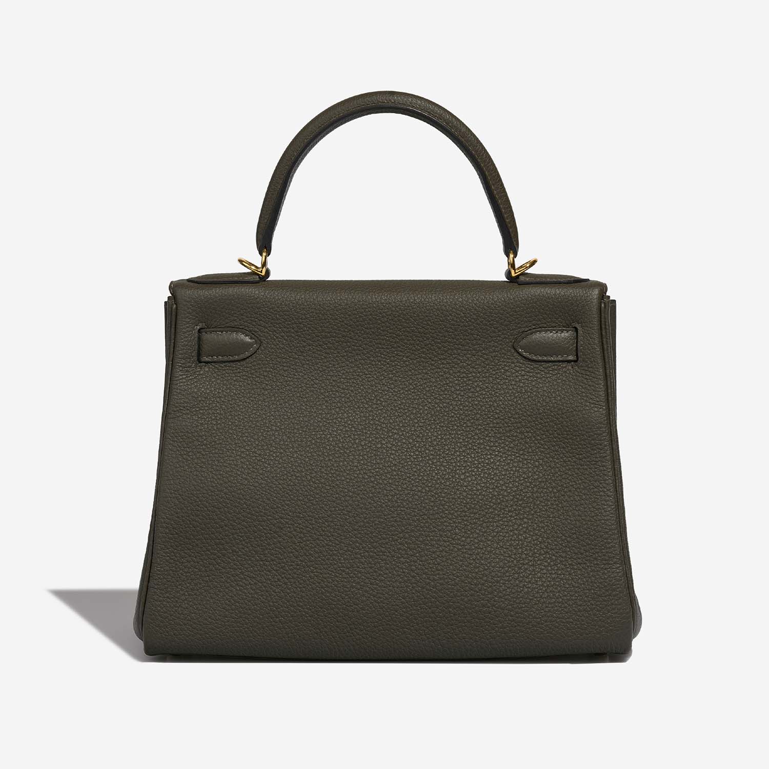 Hermès Kelly 28 VertDeGris Back  | Sell your designer bag on Saclab.com