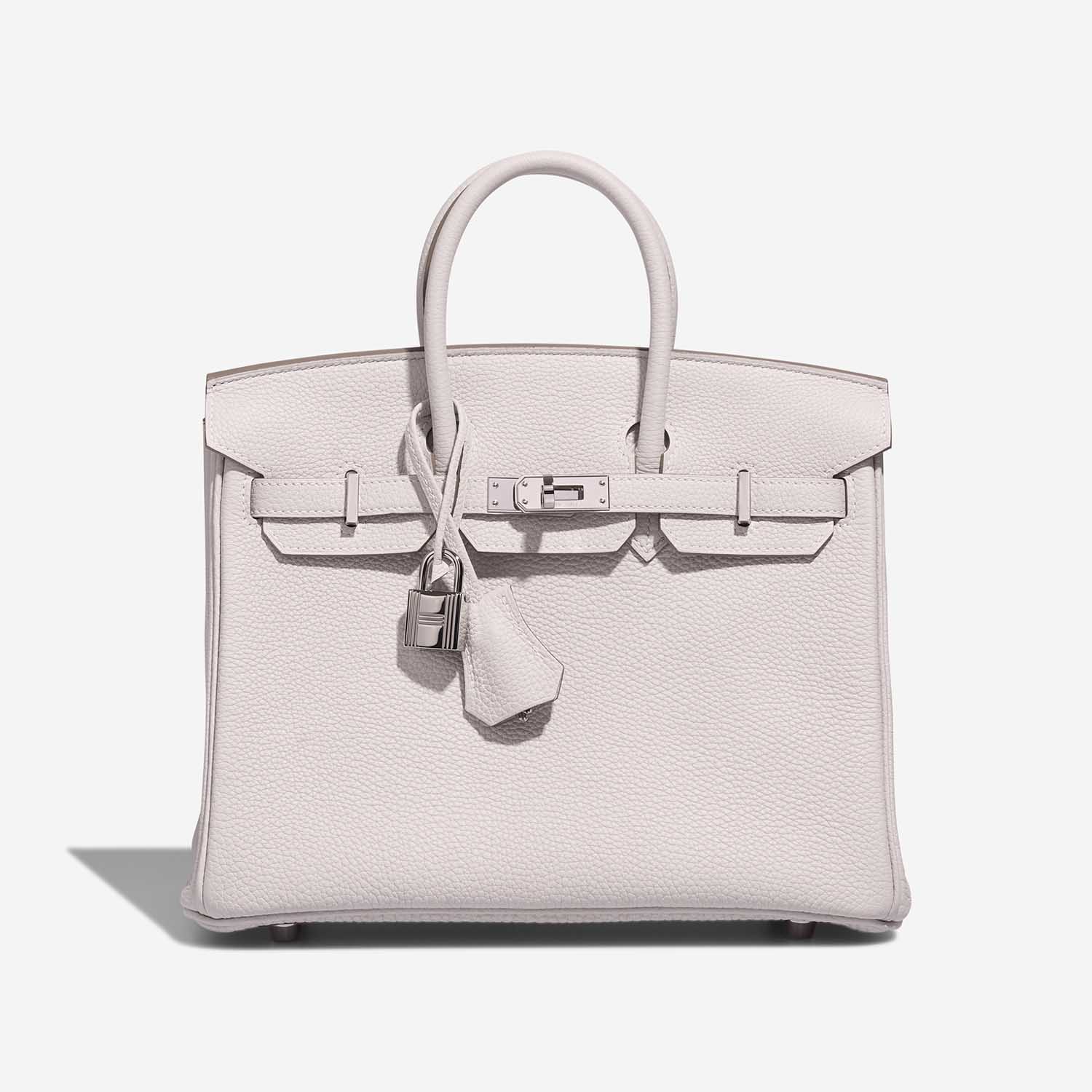 Hermès Birkin 25 GrisPale Front S | Verkaufen Sie Ihre Designer-Tasche auf Saclab.com