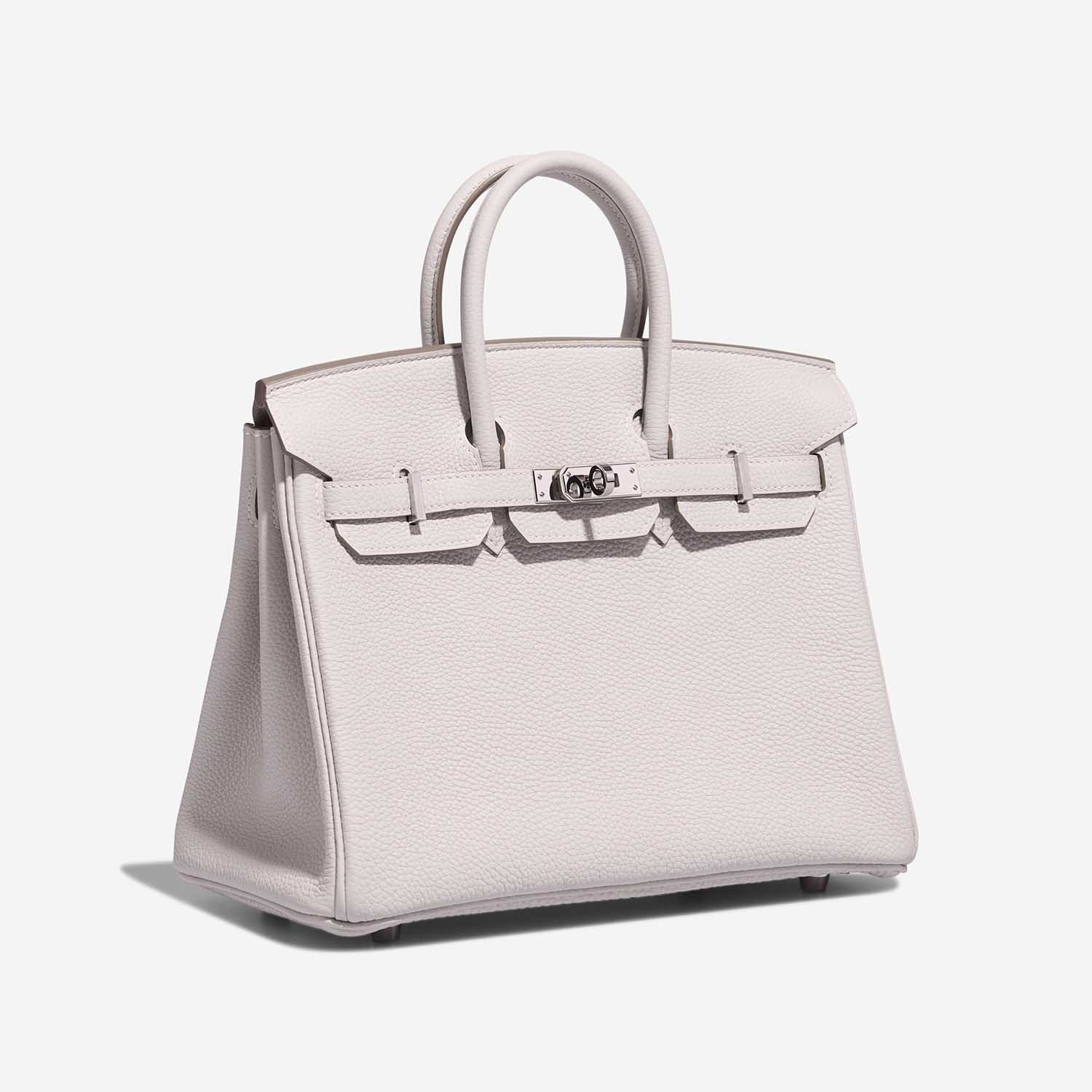 Hermès Birkin 25 GrisPale Side Front | Verkaufen Sie Ihre Designer-Tasche auf Saclab.com