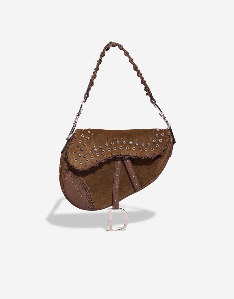 Dior Saddle Medium Brown Front  | Sell your designer bag on Saclab.com