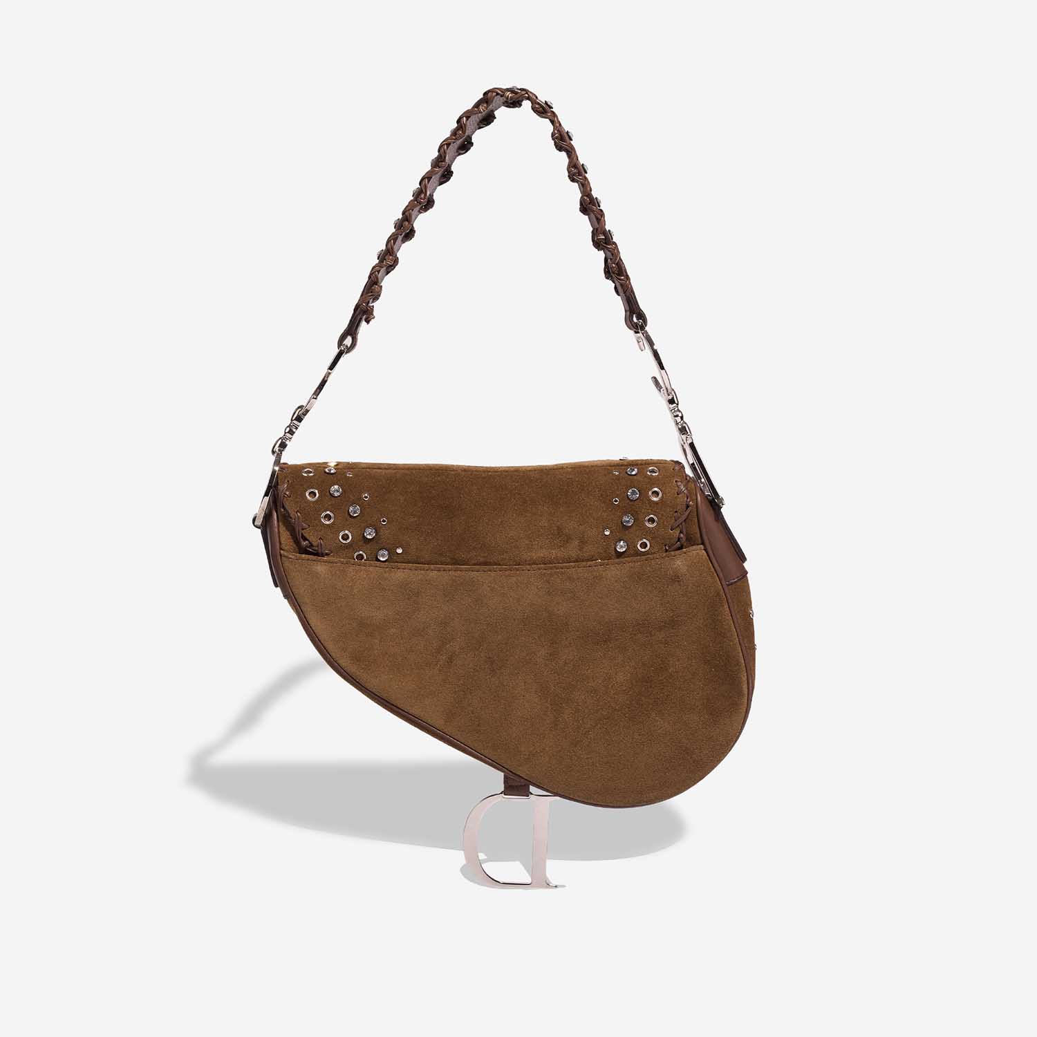 Dior Saddle Medium Brown Back  | Sell your designer bag on Saclab.com