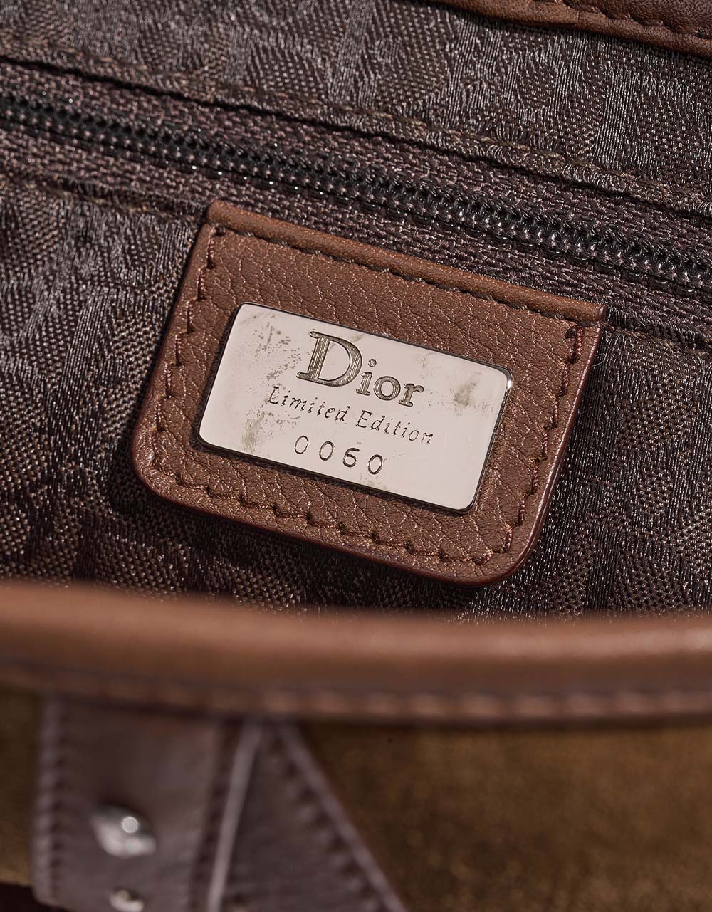 Dior Saddle Medium Brown Logo  | Sell your designer bag on Saclab.com
