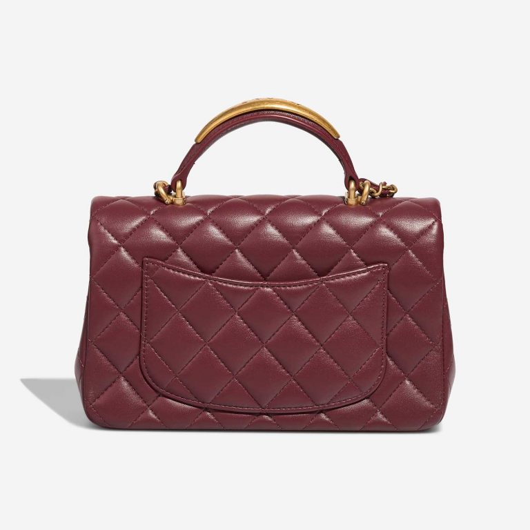 Chanel Timeless MiniRectangular DarkRed Back  | Sell your designer bag on Saclab.com