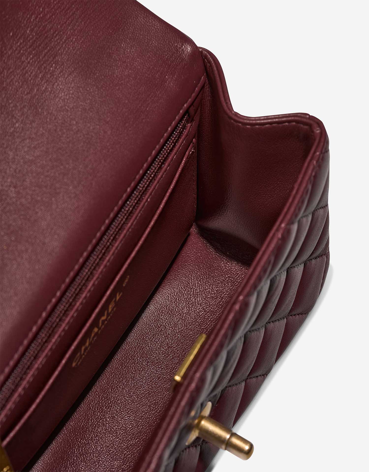 Chanel Timeless MiniRectangular DarkRed Inside  | Sell your designer bag on Saclab.com