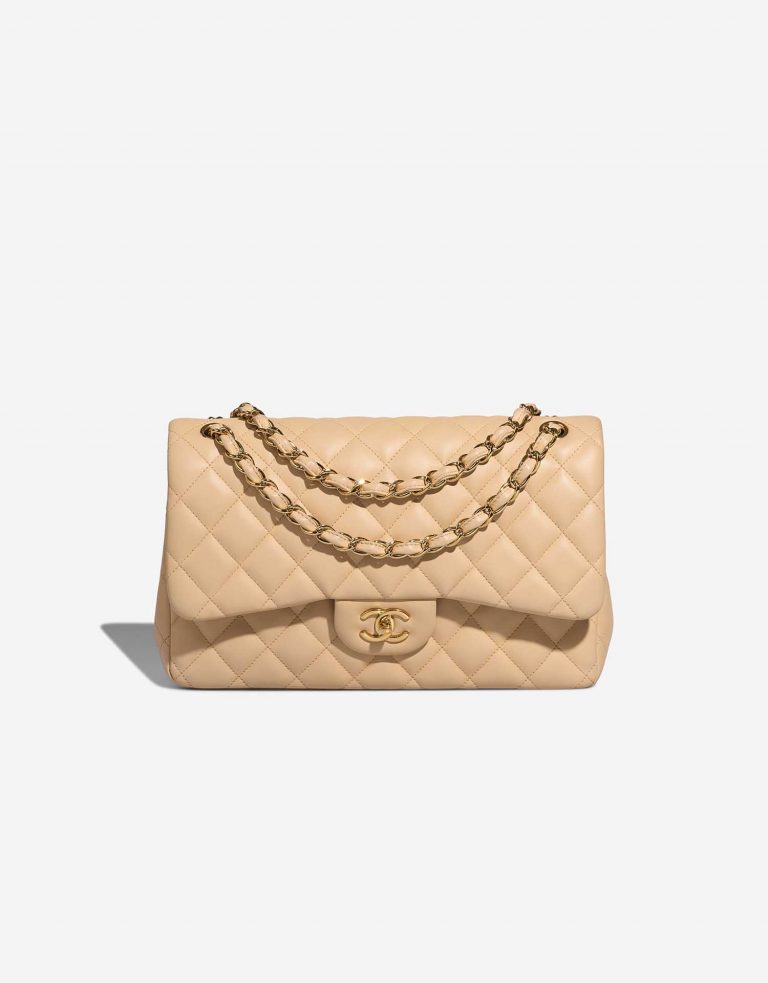 Chanel Timeless Jumbo Beige Front  | Sell your designer bag on Saclab.com
