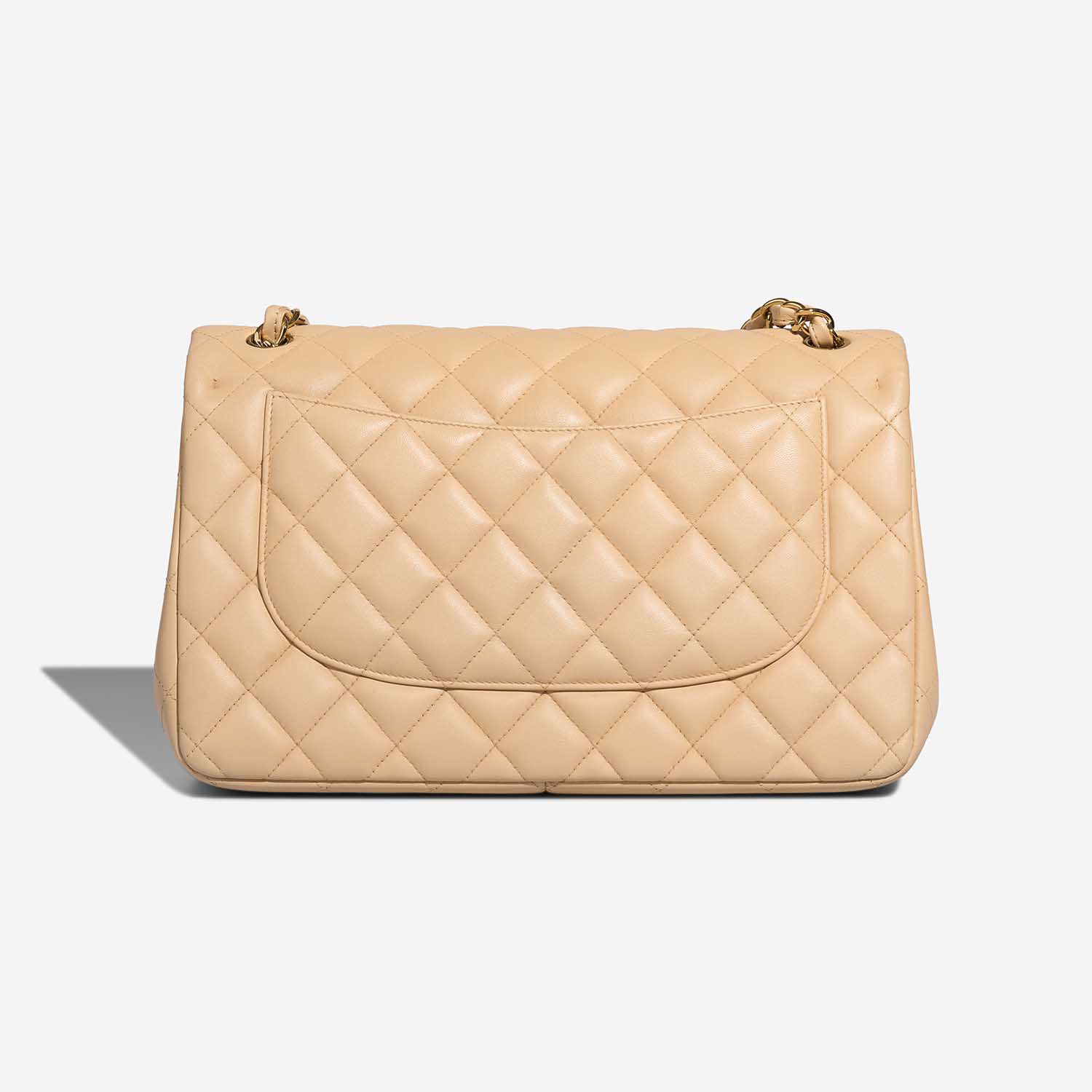 Chanel Timeless Jumbo Beige Back  | Sell your designer bag on Saclab.com