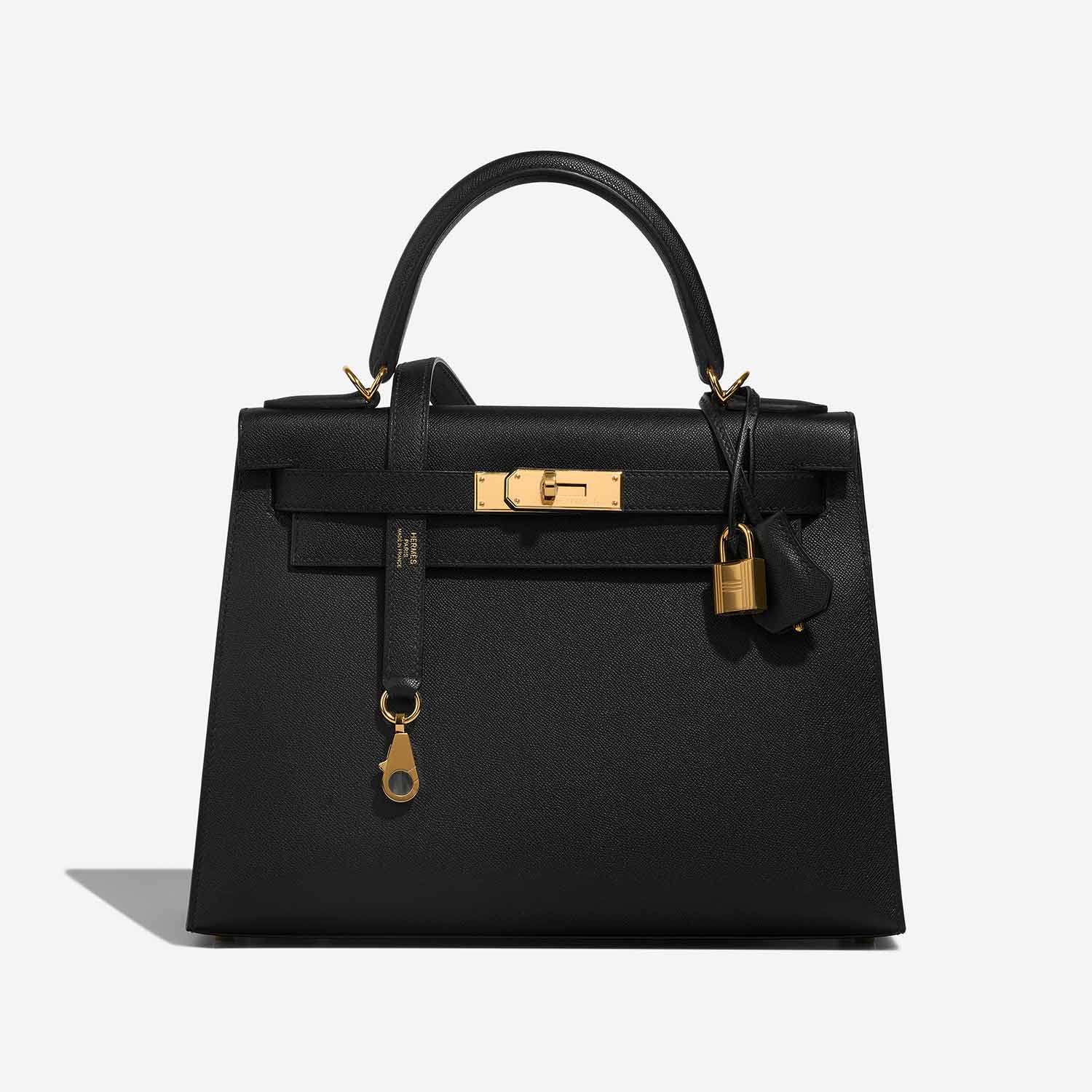 Hermès Kelly 28 Black Front S | Verkaufen Sie Ihre Designer-Tasche auf Saclab.com