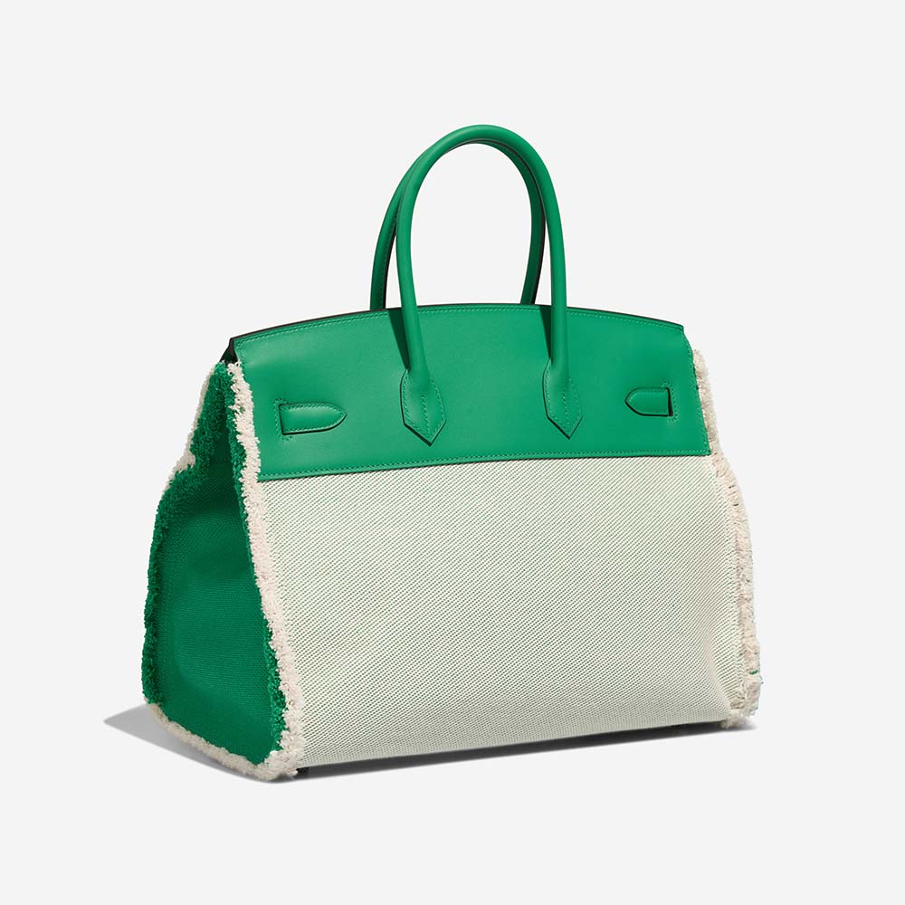 Hermès Birkin 35 Menthe Side Back | Vendez votre sac de créateur sur Saclab.com