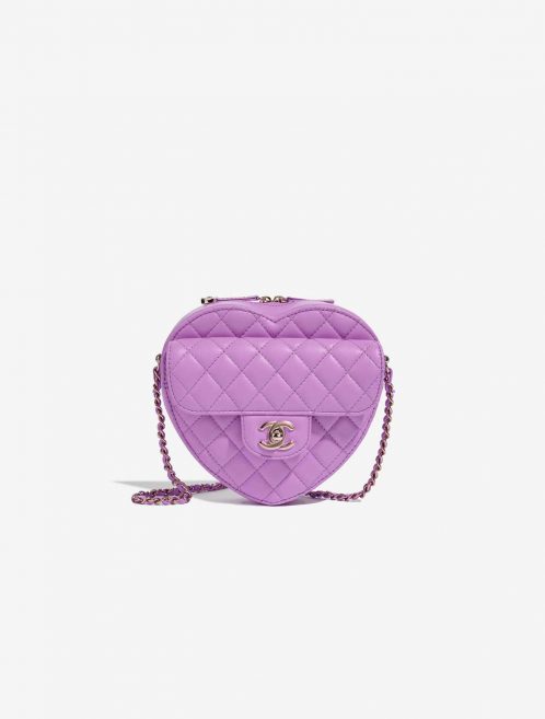 Chanel TimelessHeart Medium Violet Front  | Sell your designer bag on Saclab.com
