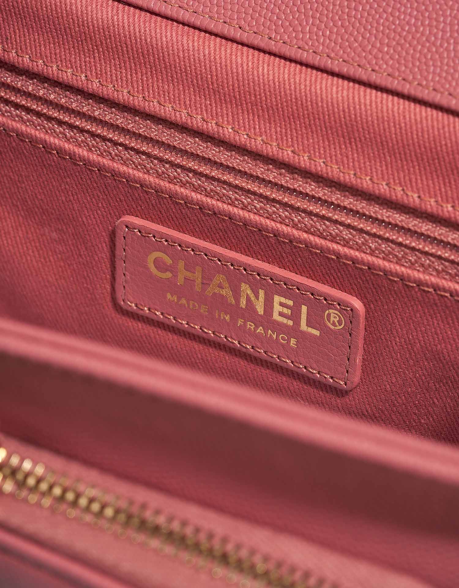 Chanel Business Affinity Medium Coral Pink Logo  | Sell your designer bag on Saclab.com
