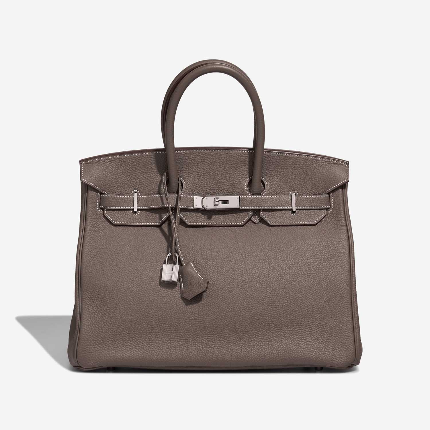 Hermès Birkin 35 Étoupe Front S | Vendre votre sac de créateur sur Saclab.com