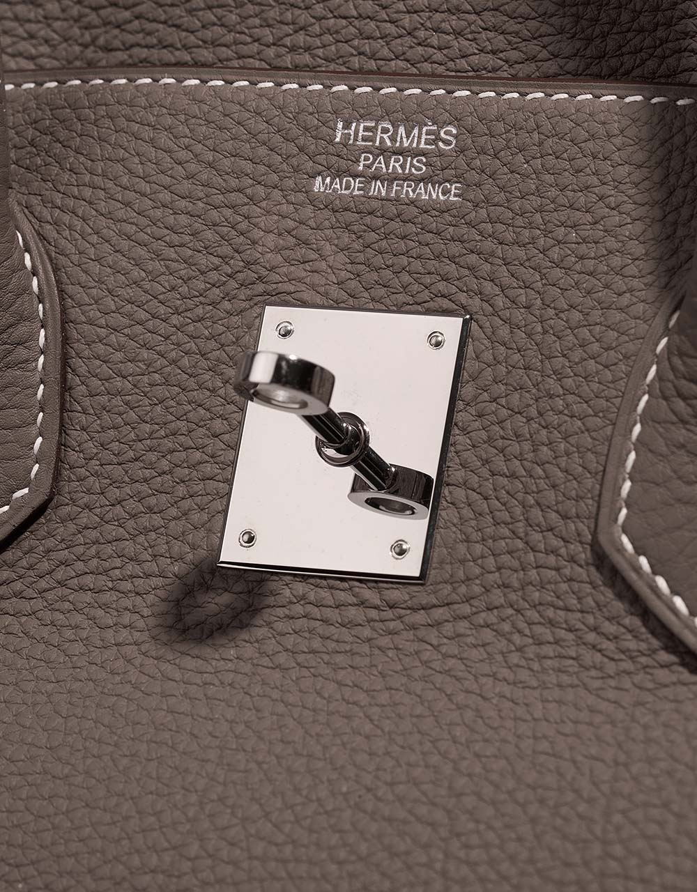 Hermès Birkin 35 Etoupe Logo  | Sell your designer bag on Saclab.com