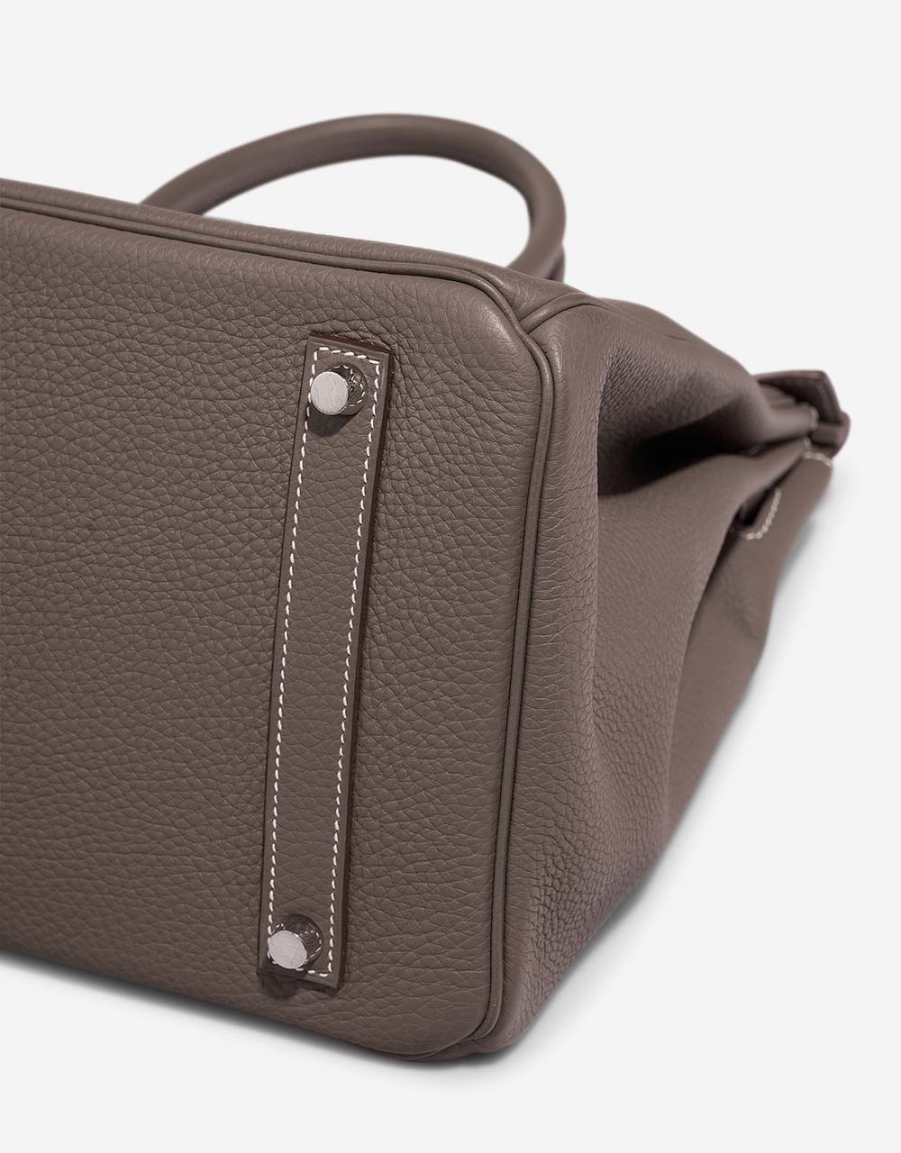Hermès Birkin 35 Etoupe signs of wear| Sell your designer bag on Saclab.com
