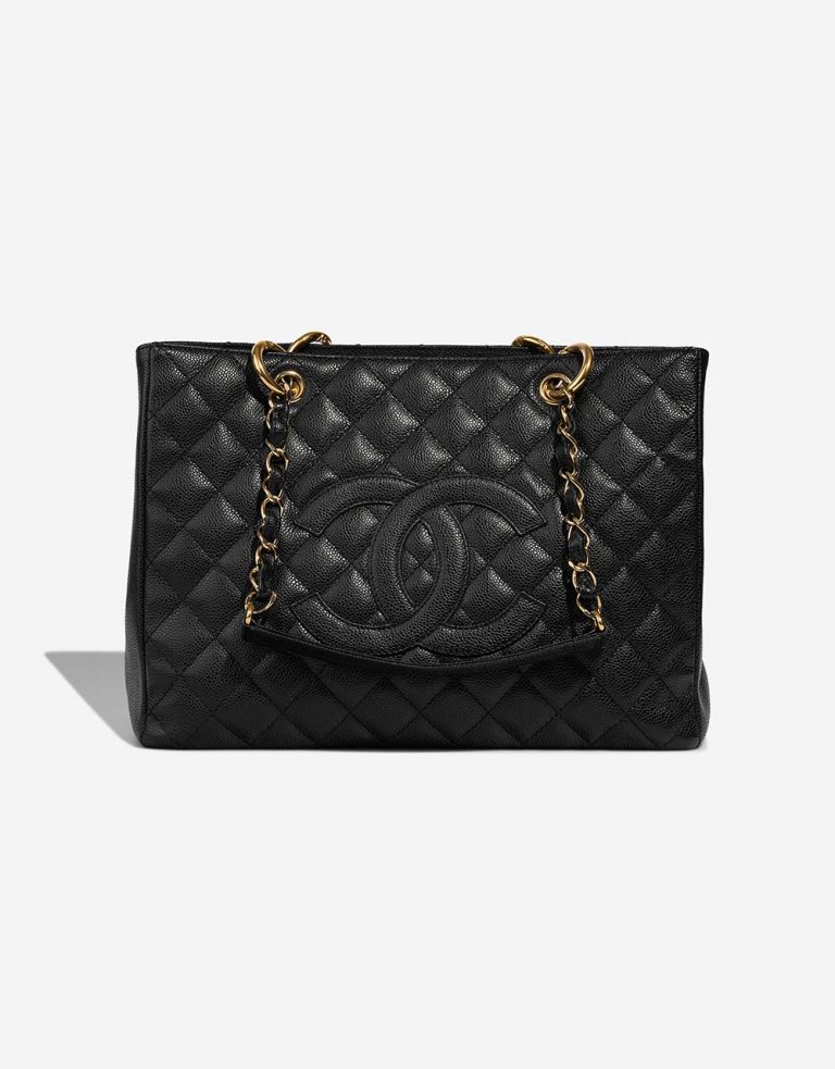 Chanel ShoppingTote Grande Black Front  | Sell your designer bag on Saclab.com