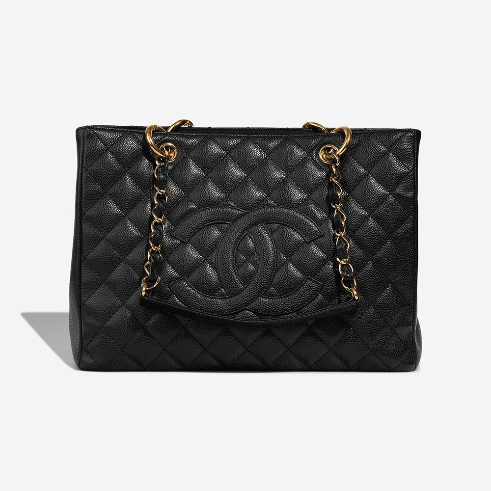 Chanel ShoppingTote Grande Black Front  S | Sell your designer bag on Saclab.com