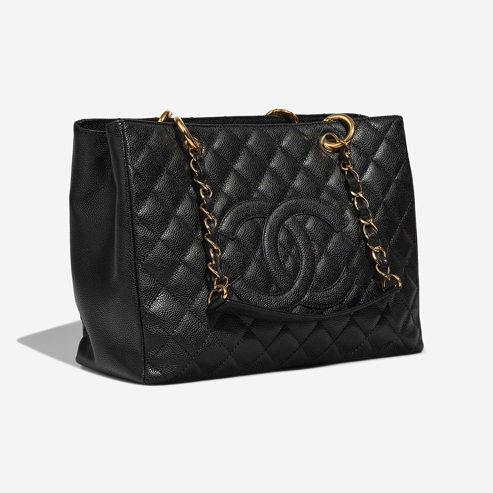 Chanel ShoppingTote Grande Black Side Front | Verkaufen Sie Ihre Designertasche auf Saclab.com
