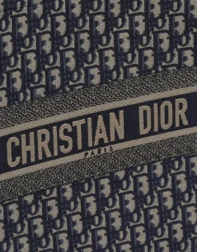 Oblique pattern on a Dior Book Tote, sold on saclab.com