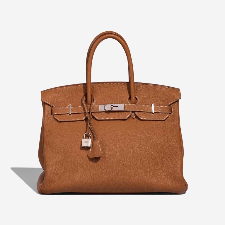 Hermès Birkin 35 Togo Gold Front | Sell your designer bag