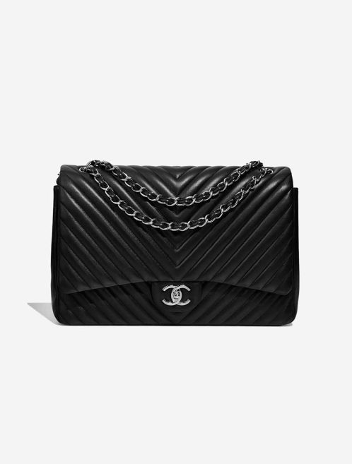 Chanel Timeless Maxi Lammleder Schwarz Front | Verkaufen Sie Ihre Designer-Tasche
