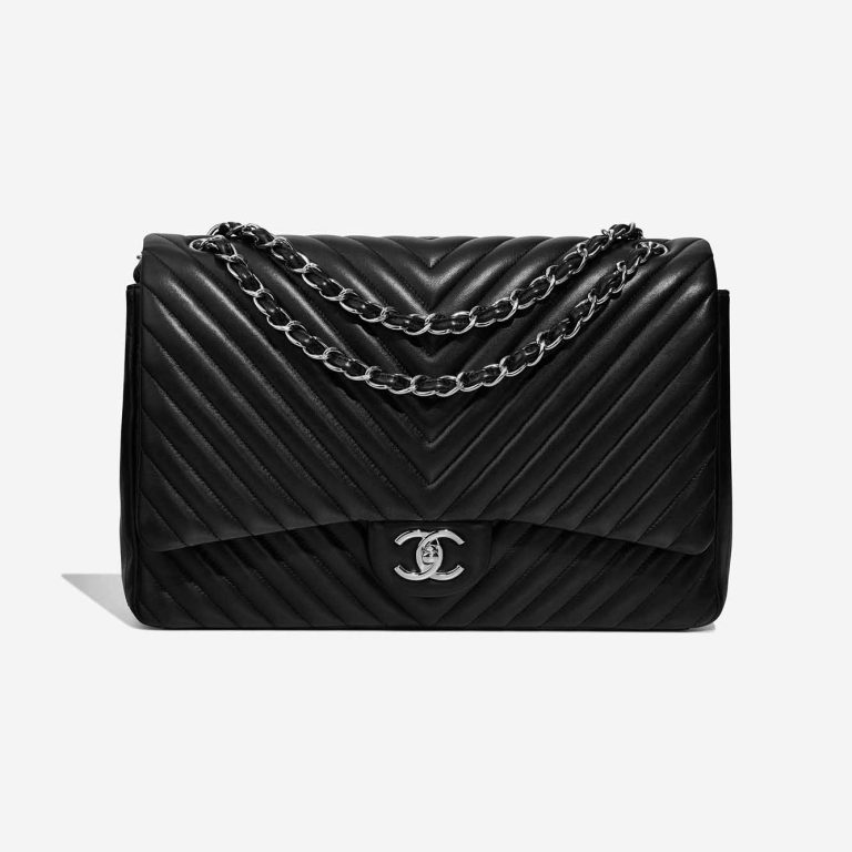 Chanel Timeless Maxi Lamb Black Front | Sell your designer bag