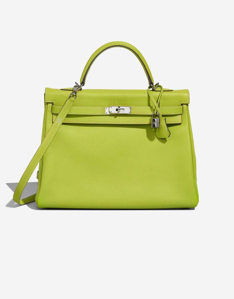 Hermès Kelly 35 Epsom Kiwi / Lichen Front | Verkaufen Sie Ihre Designer-Tasche