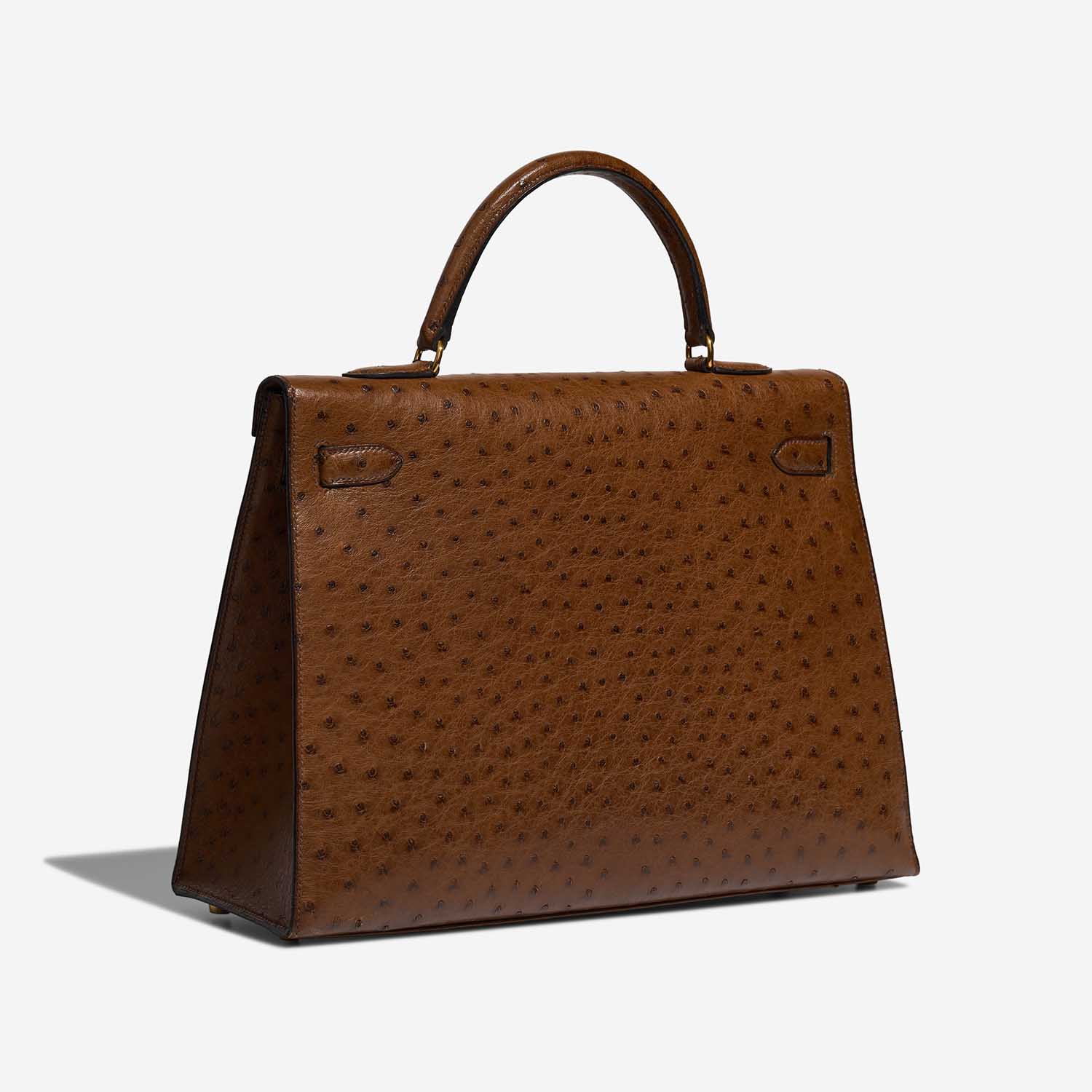 Hermès Kelly 35 TabacCamel Side Back | Sell your designer bag on Saclab.com