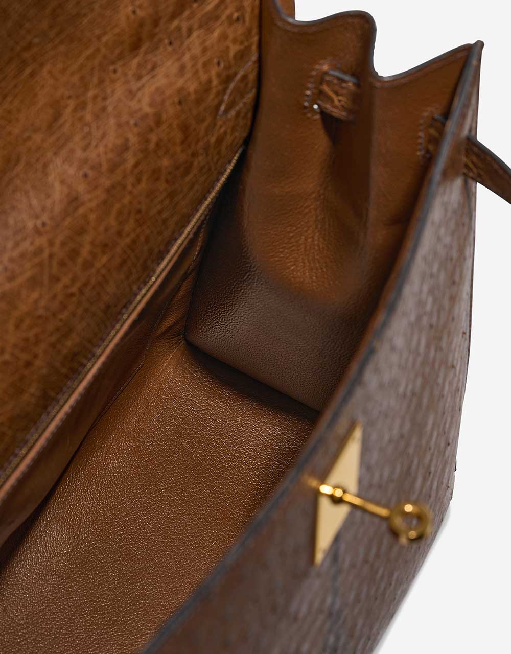 Hermès Kelly 35 TabacCamel Inside  | Sell your designer bag on Saclab.com