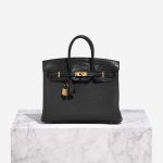 Hermès Birkin 25 Black Front  | Sell your designer bag on Saclab.com