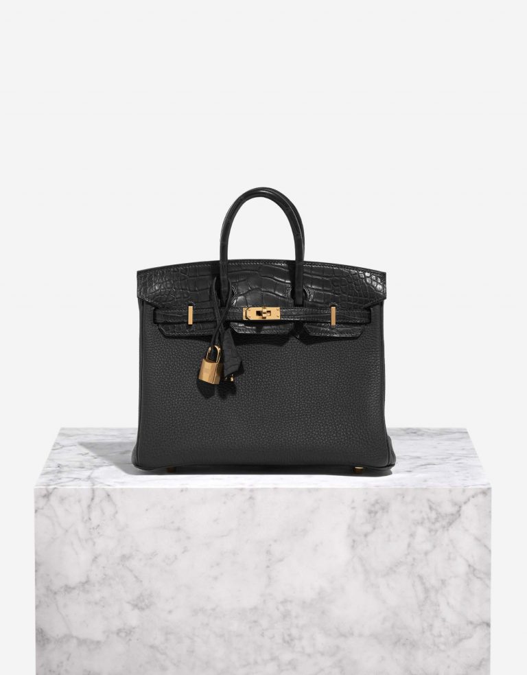 Hermès Birkin 25 Black Front  | Sell your designer bag on Saclab.com