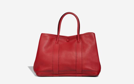 Hermès Garden Party 30 Evercolor Rouge Vif Front | Vendez votre sac de créateur