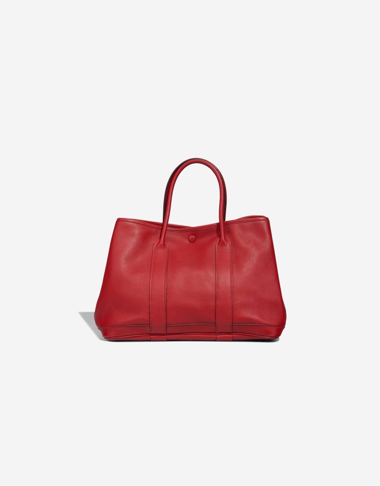 Hermès Garden Party 30 Evercolor Rouge Vif Front | Verkaufen Sie Ihre Designertasche