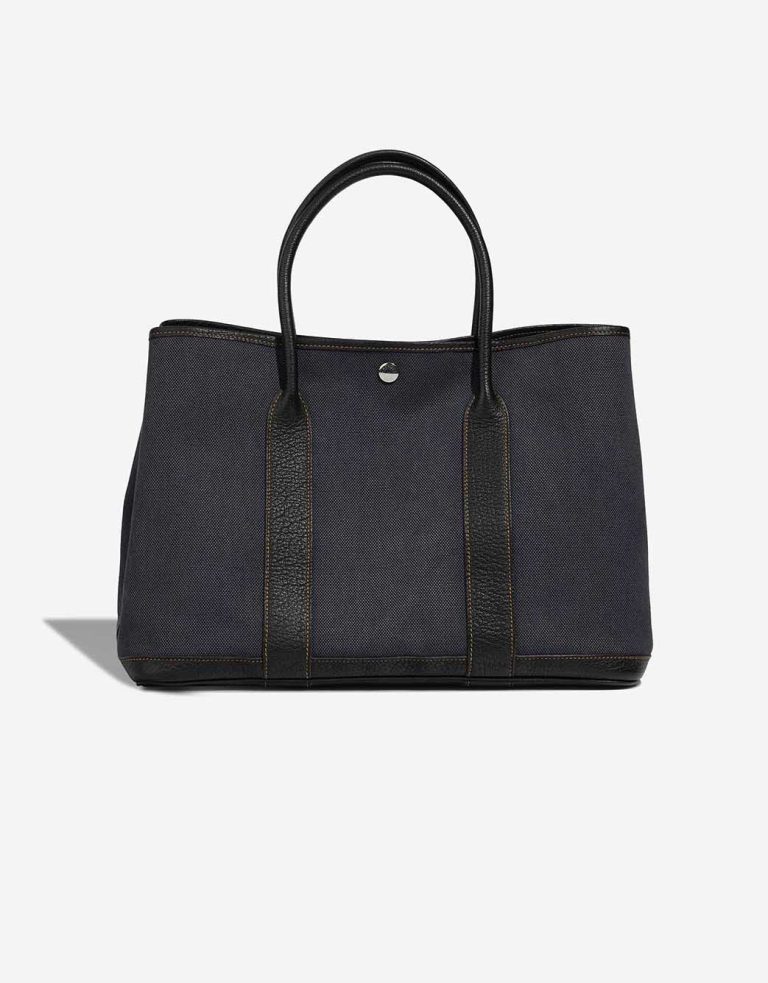 Hermès Garden Party 36 Toile / Négonda Denim Foncé / Black Front | Sell your designer bag